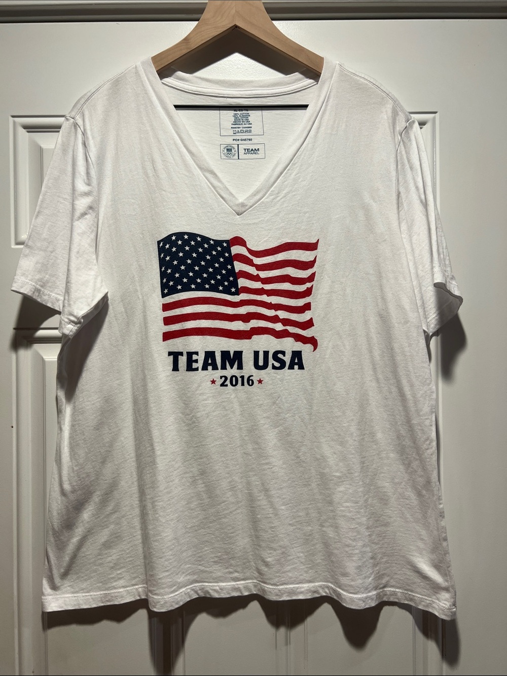 Team USA Unisex Cotton T-Shirt Size: XL